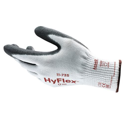 Rękawice robocze Ansell HyFlex® 11-735 częściowo powlekane poliuretanem - Rękawice robocze Ansell HyFlex® 11-735 częściowo powlekane poliuretanem, roz
