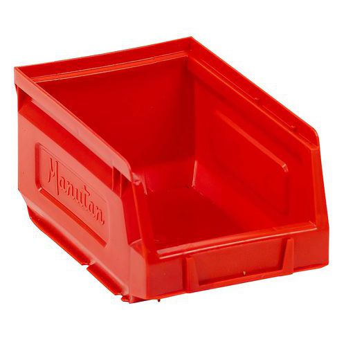 Skrzynki plastikowe Manutan Expert 8,3 x 10,3 x 16,5 cm - Pojemnik plastikowy Manutan Expert 8,3 x 10,3 x 16,5 cm, czerwony