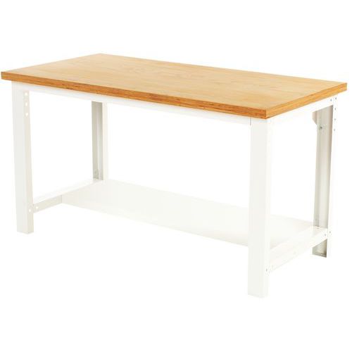 Stoły robocze Bott Cubio, multiplex, płka stała, szerokość 150 cm - Stół roboczy Bott Cubio, multiplex, półka stała, 90 x 150 cm
