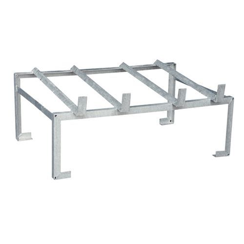 Metalowe stojaki na beczki 60 l - Metalowy stojak na beczki 60 l, 2 beczki