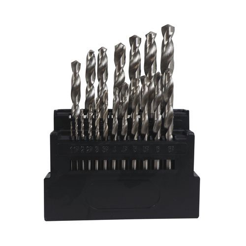Wiertło standard TOPTRADE, do metalu, opakowanie 19 szt.