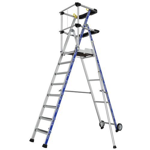 Podesty aluminiowe Sherpamatic Tubesca-Comabi - Podest aluminiowy Sherpamatic Tubesca-Comabi, 8 stopni
