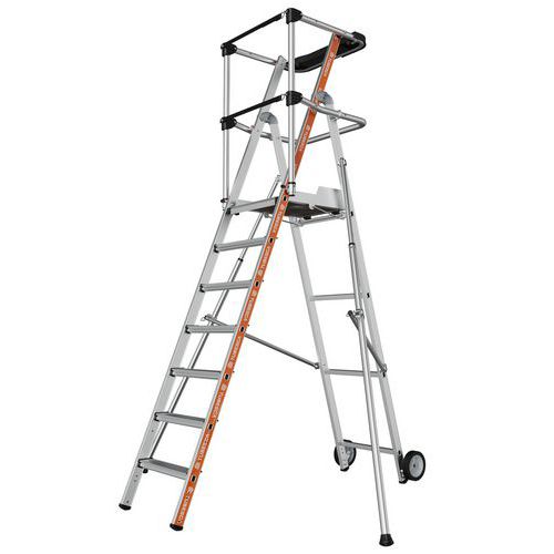 Podesty aluminiowe Raptor Tubesca-Comabi - Podest aluminiowy Raptor Tubesca-Comabi, 7 stopni