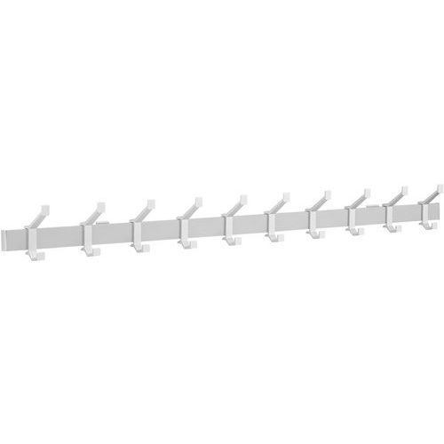 Aluminiowe wieszaki ścienne Gardelux - Aluminiowy wieszak ścienny Gardelux, szerokość 125,5 cm