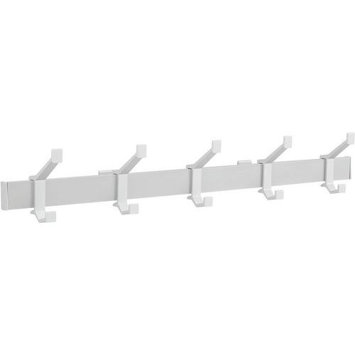 Aluminiowe wieszaki ścienne Gardelux - Aluminiowy wieszak ścienny Gardelux, szerokość 73 cm