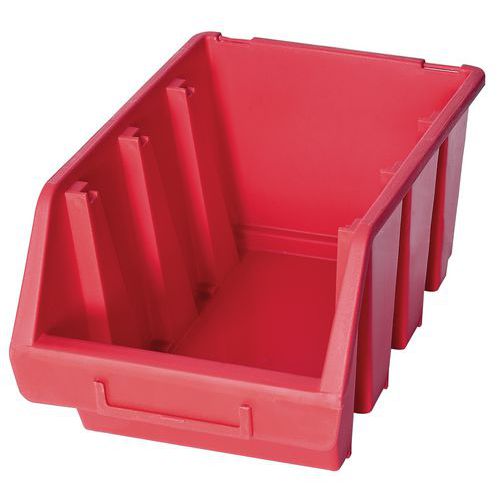 Plastikowe boksy Ergobox 3 12,6 x 17 x 24 cm - Plastikowy boks Ergobox 3 12,6 x 24 x 17 cm, czerwony