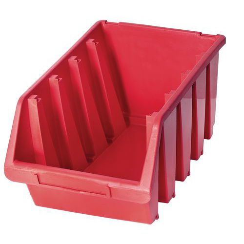Plastikowe pojemniki Ergobox 4 15,5 x 34 x 20,4 cm - Plastikowy pojemnik Ergobox 4, 15,5 x 34 x 20,4 cm, czerwony
