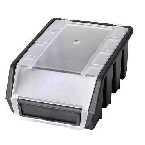 Plastikowe pojemniki Ergobox 2 Plus 7,5 x 16,1 x 11,6 cm - Plastikowy pojemnik Ergobox 2 Plus 7,5 x 16,1 x 11,6 cm, czarny