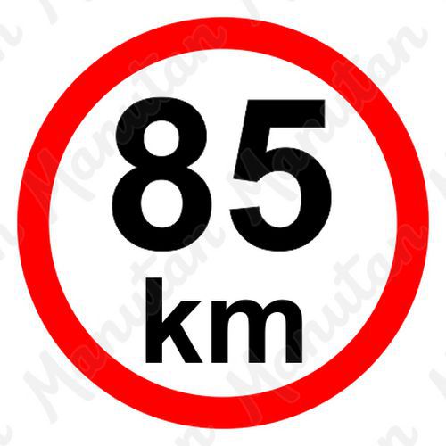Tablice z nakazami – Ograniczenie prędkości 85 km/h Tablice z nakazami – Ograniczenie prędkości 85 km/h