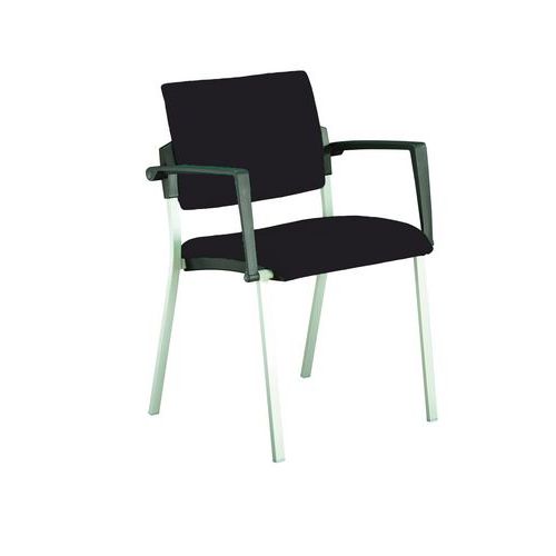 Krzesło konferencyjne SELVIO Grey - Krzesło konferencyjne SELVIO Grey, czarne