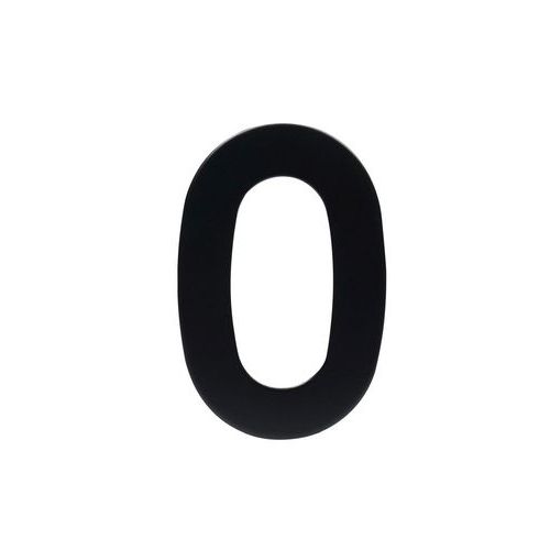 Numery ze stali nierdzewnej w wykonaniu 2D, wysokość 95 mm - Numer ze stali nierdzewnej w wykonaniu 2D, wysokość 95 mm, znak „0”
