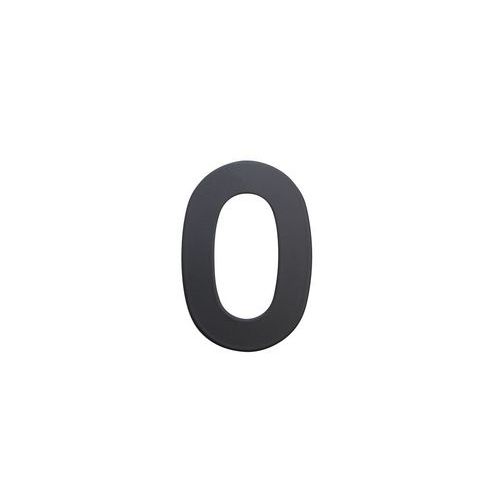 Numery ze stali nierdzewnej w wykonaniu 2D, wysokość 75 mm - Numer ze stali nierdzewnej w wykonaniu 2D, wysokość 75 mm, znak „0”
