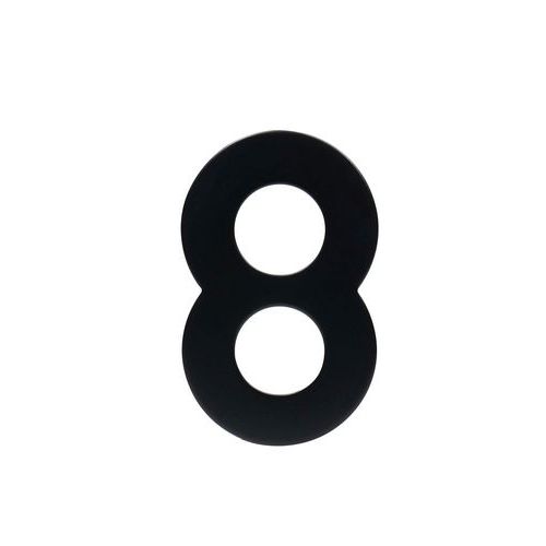 Numery ze stali nierdzewnej w wykonaniu 2D, wysokość 95 mm - Numer ze stali nierdzewnej w projekcie 2D, wysokość 95 mm, znak „8”