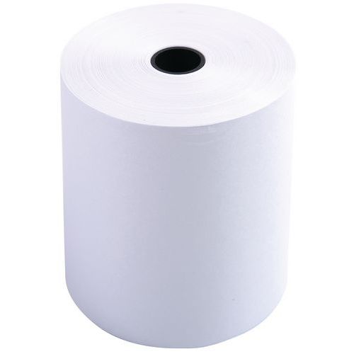 Jednowarstwowe krążki papierowe Exacompta - Jednowarstwowe rolki papieru Exacompta, 60 g/m2, 40 x 76 mm