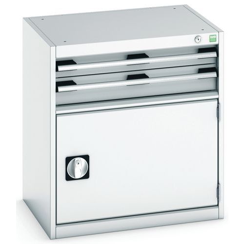 Warsztatowe szafki z szufladami Bott Cubio, 70 x 65 x 52,5-75 cm, 2 szuflady, 1 szafka - Warsztatowa szafka z szufladami Bott Cubio, 70 x 65 x 52,5 cm
