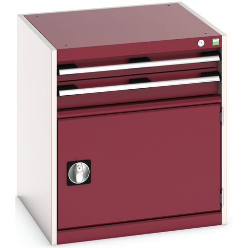 Warsztatowe szafki z szufladami Bott Cubio, 70 x 65 x 52,5-75 cm, 2 szuflady, 1 szafka - Warsztatowa szafka z szufladami Bott Cubio, 70 x 65 x 65 cm, 