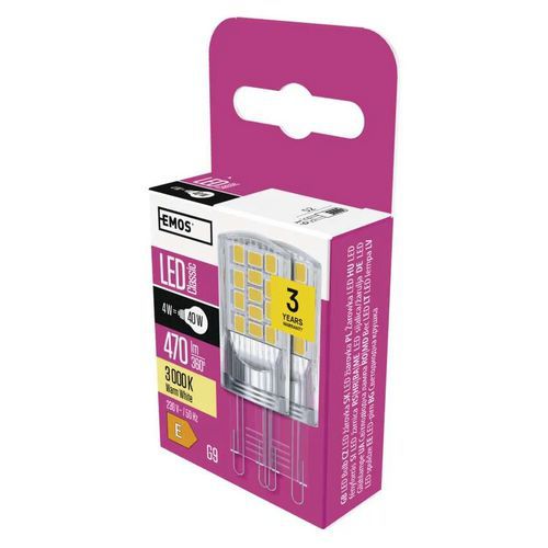 Żarówki LED Classic JC, trzonek G9, 4 W, 2 szt. - Żarówka LED Classic JC, trzonek G9, 4 W, ciepła biel, 2 szt.