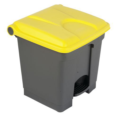 Kosze na śmieci Manutan Expert, 30 l - Kosz na śmieci Manutan Expert, 30 l, żółto-szary