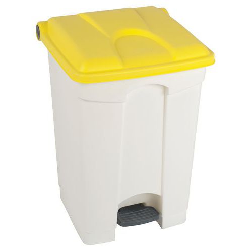 Kosze na śmieci Manutan Expert 45 l - Kosz na śmieci Manutan Expert, 45 l, żółto-biały