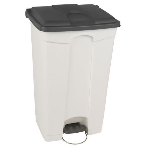Kosze na śmieci Manutan Expert, 90 l - Kosz na śmieci Manutan Expert, 90 l, szaro-biały
