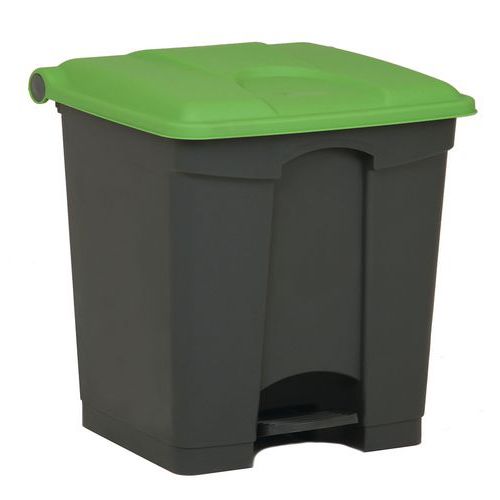 Kosze na śmieci Manutan Expert, 30 l - Kosz na śmieci Manutan Expert, 30 l, zielony/szary
