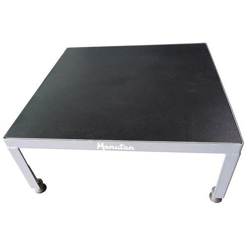 Stalowe podesty robocze Manutan Expert z regulacją wysokości - Stalowe podesty robocze Manutan Expert z regulacją wysokości, 610 × 610 mm, wysokość 25