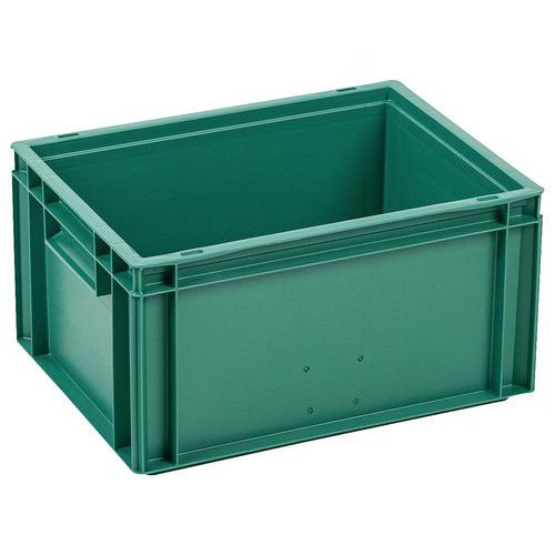 Plastikowe skrzynki Euro Manutan Expert, zielone, 4 - 60 l - Plastikowa skrzynka Euro Manutan Expert, zielona, 214 x 300 x 400 mm, 19 l