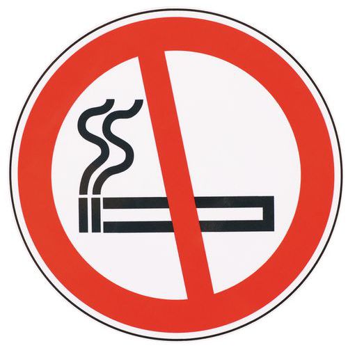 Zakaz palenia - naklejka - Manutan Expert - Zakaz palenia - naklejka - Manutan Expert, średnica 200 mm