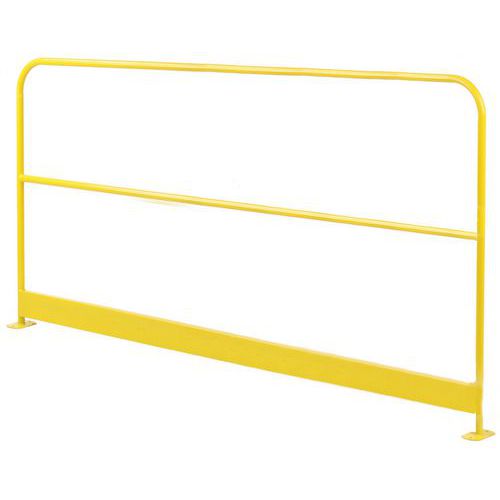 Barierki metalowe Manutan Expert Basic, żółte - Barierka metalowa Manutan Expert Basic, żółta, długość 200 cm