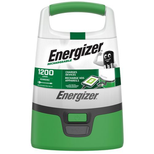 Latarki LED Energizer z akumulatorem i funkcją powerbanku - Latarka LED Energizer z funkcją powerbanku, ładowalna, zielona