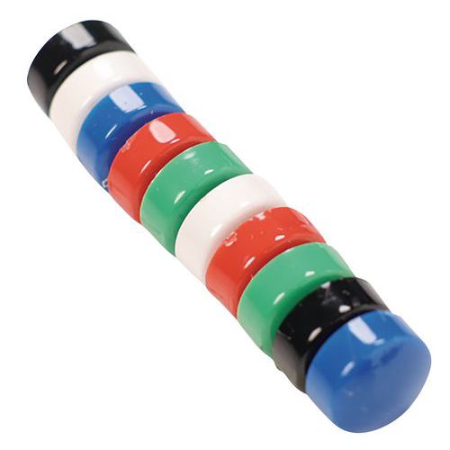 Kolorowe okrągłe magnesy - Magnesy okrągłe kolorowe, średnica 12 mm, mix kolorów