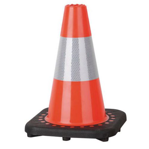 Odblaskowy pachołek drogowy Manutan, wysokość 30 cm Odblaskowy pachołek drogowy Manutan, wysokość 30 cm