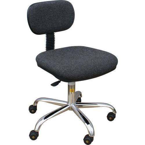 Krzesła robocze ESD - Krzesło robocze ESD czarne