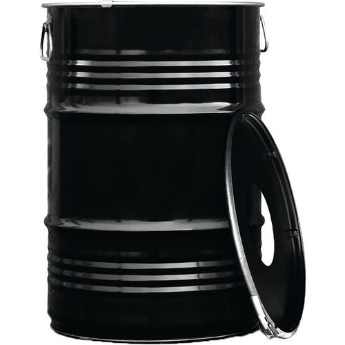 Kosz na śmieci 60 l z otwartą pokrywą The BinBin_Vepabins - Kosz na śmieci BinBin 60 l z otwartą pokrywą czarny