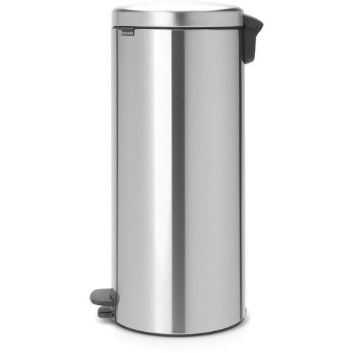 Kosz na śmieci z pedałem NewIcon 30 l – Brabantia - Kosz na śmieci z pedałem NewIcon 30 l Brabantia matowa stal nierdzewna