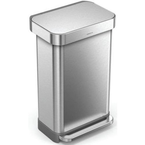 Kosz na śmieci 45 l z wkładem Pocket_Vepabins - Kosz na śmieci 45 l z wkładem Pocket, Simpele Human srebrny