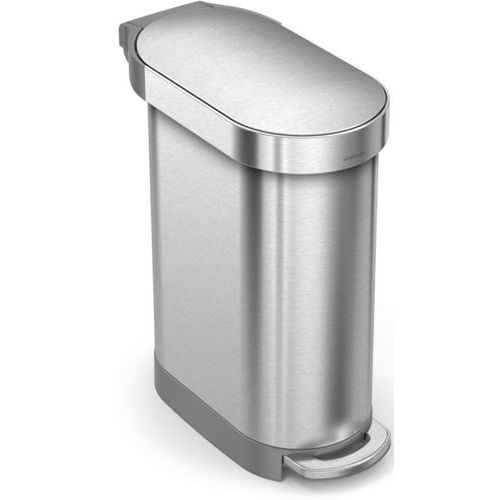 Kosz na śmieci Slimline 45 l_Vepabins - Kosz na śmieci Slimline 45 l, Simpele Human Kolor: srebrny