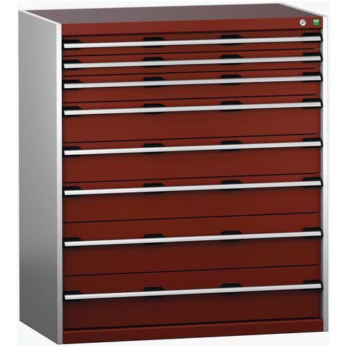 Szafki warsztatowe z szufladami Bott Cubio 200, 120 x 105 x 65-75 cm, 8 szuflad - Szafka warsztatowa z szufladami Bott Cubio 200, 120 x 105 x 65 cm, 8