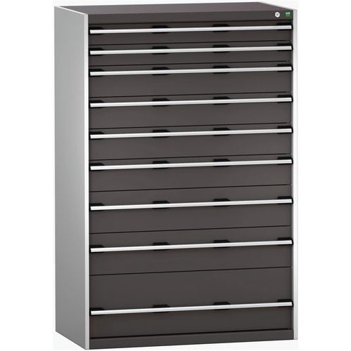 Szuflady warsztatowe Bott Cubio 200, 160 x 105 x 65-75 cm, 9 szuflad - Szafka warsztatowa z szufladami Bott Cubio 200, 160 x 105 x 65 cm, 9 szuflad, s