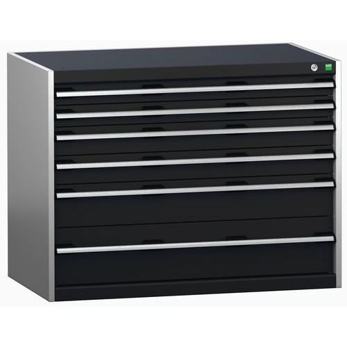 Szafki warsztatowe z szufladami Bott Cubio 200, 80 x 105 x 65-75 cm, 6 szuflad - Szafka warsztatowa z szufladami Bott Cubio 200, 80 x 105 x 65 cm, 6 s