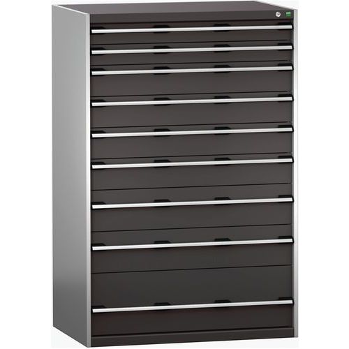 Szuflady warsztatowe Bott Cubio 200, 160 x 105 x 65-75 cm, 9 szuflad - Szafka warsztatowa z szufladami Bott Cubio 200, 160 x 105 x 75 cm, 9 szuflad, s