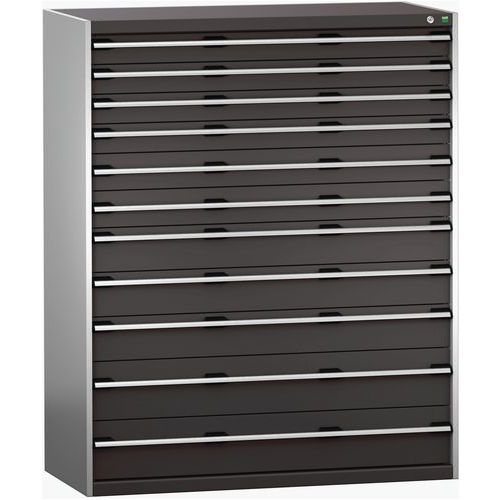Szuflady warsztatowe Bott Cubio 200, 160 x 130 x 65-75 cm, 11 szuflad - Szafka warsztatowa z szufladami Bott Cubio 200, 160 x 130 x 65 cm, 11 szuflad,
