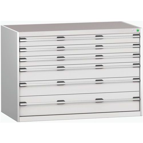 Szafki warsztatowe z szufladami Bott Cubio 200, 90 x 130 x 65-75 cm, 6 szuflad - Warsztatowa szafka z szufladami Bott Cubio 200, 90 x 130 x 75 cm, 6 s