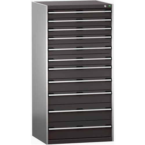 Szafki warsztatowe z szufladami Bott Cubio 200, 160 x 80 x 65-75 cm, 11 szuflad - Warsztatowa szafka z szufladami Bott Cubio 200, 160 x 80 x 75 cm, 11