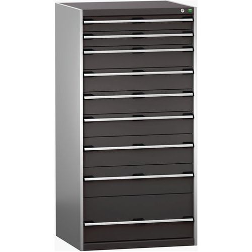 Szuflady warsztatowe Bott Cubio 200, 160 x 80 x 65-75 cm, 9 szuflad - Szafka warsztatowa z szufladami Bott Cubio 200, 160 x 80 x 75 cm, 9 szuflad, sza