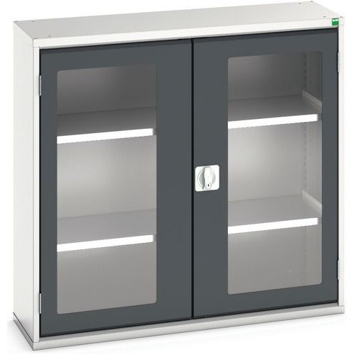 Szafy warsztatowe Bott Verso z przezroczystymi drzwiami, wysokość 100 cm - Szafka warsztatowa z przezroczystymi drzwiami Bott Verso, 100 x 105 x 35 cm