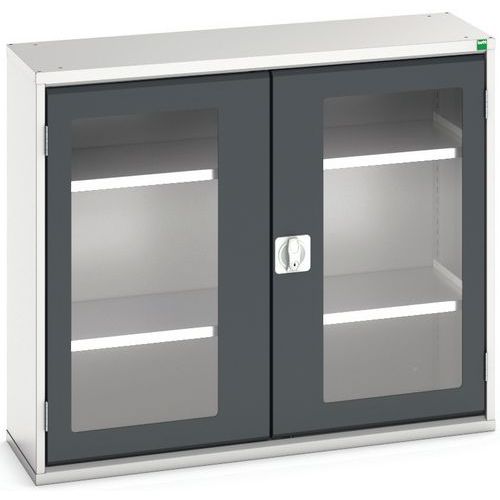 Szafy warsztatowe Bott Verso z przezroczystymi drzwiami, wysokość 90 cm - Szafka warsztatowa z przezroczystymi drzwiami Bott Verso, 90 x 105 x 35 cm, 