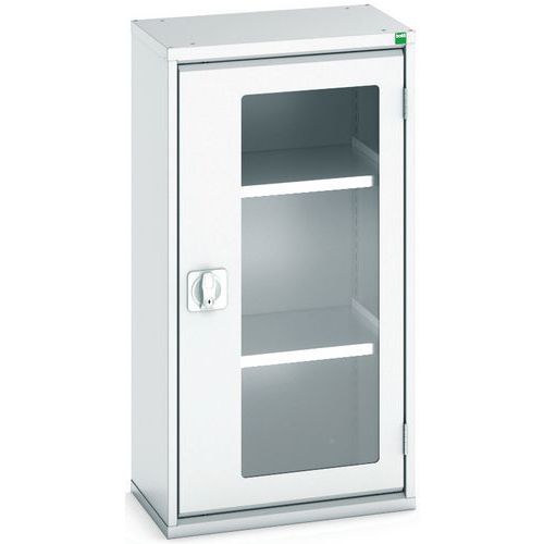 Szafy warsztatowe Bott Verso z przezroczystymi drzwiami, wysokość 100 cm - Szafka warsztatowa z przezroczystymi drzwiami Bott Verso, 100 x 52,5 x 35 c