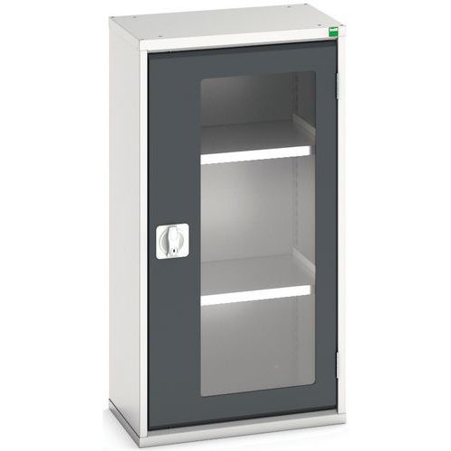 Szafy warsztatowe Bott Verso z przezroczystymi drzwiami, wysokość 100 cm - Szafka warsztatowa z przezroczystymi drzwiami Bott Verso, 100 x 52,5 x 35 c