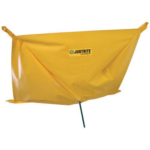 Sufitowe bariery przeciwprzeciekowe Justrite - Sufitowa bariera przecieków Justrite, magnetyczna, 150 x 150 cm